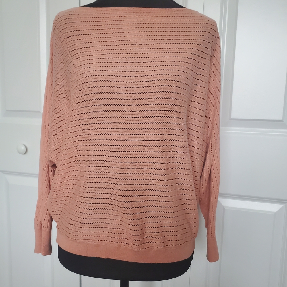 Express Pink Off-the-Shoulder Sweater